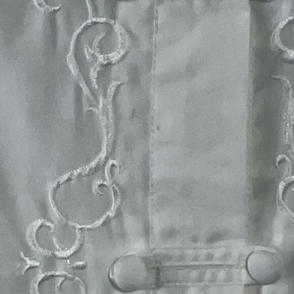 VTG Laura & Jayne Collar Button Down Blouse Women 14 White Prairie Victorian - Picture 6 of 11